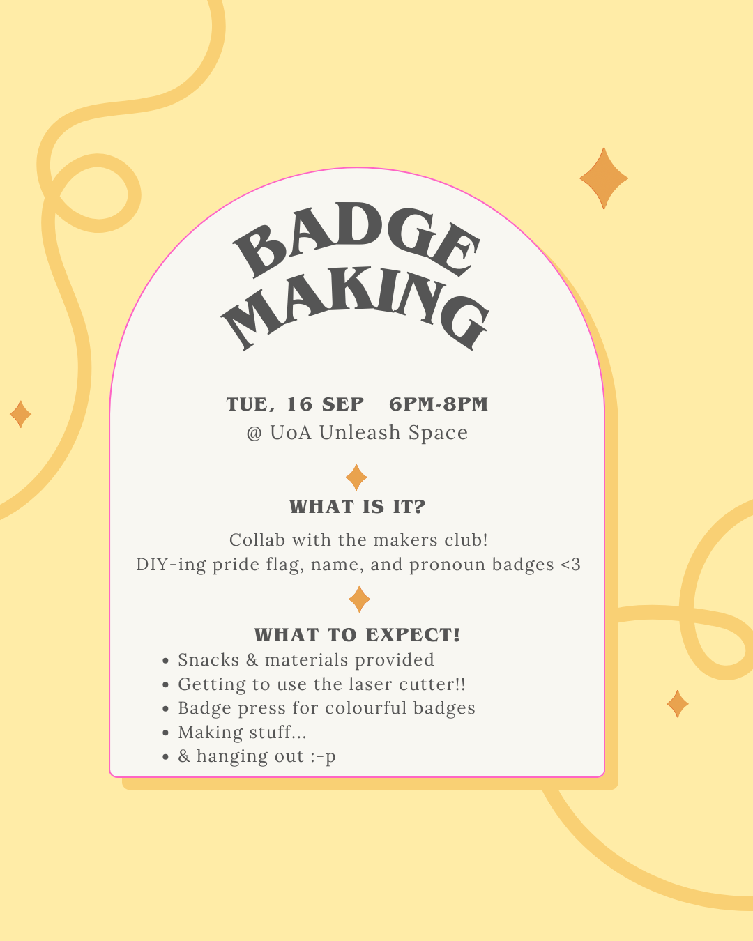 Badge Making Event QSA & Maker Club post image
