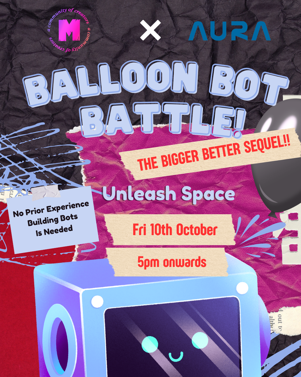 Balloon Bot Battle: AURA x Maker Club post feature image