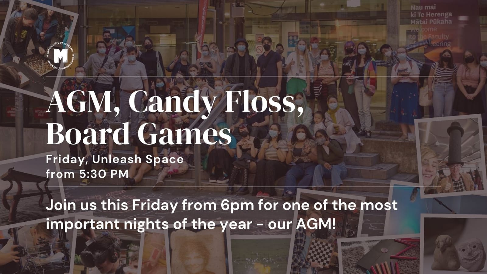 This Friday: AGM, Candy Floss, Board Games