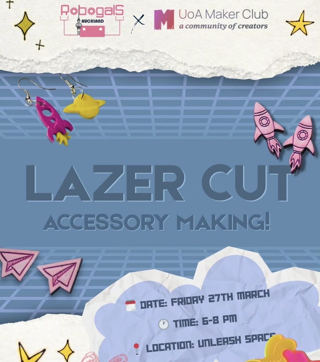 Robogals x Maker Club: Laser-cut Accessory Making