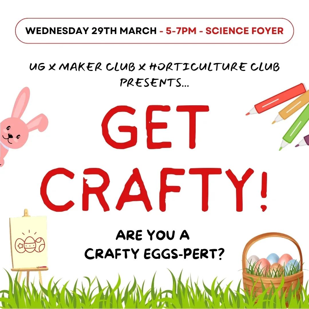 Tomorrow: DIY Easter Egg Planters! Maker Club x Horticulture Club x UniGuides Collab